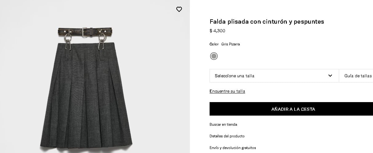Falda de Prada que Yalitza Aparicio usó en el after party de la Met Gala 2025.