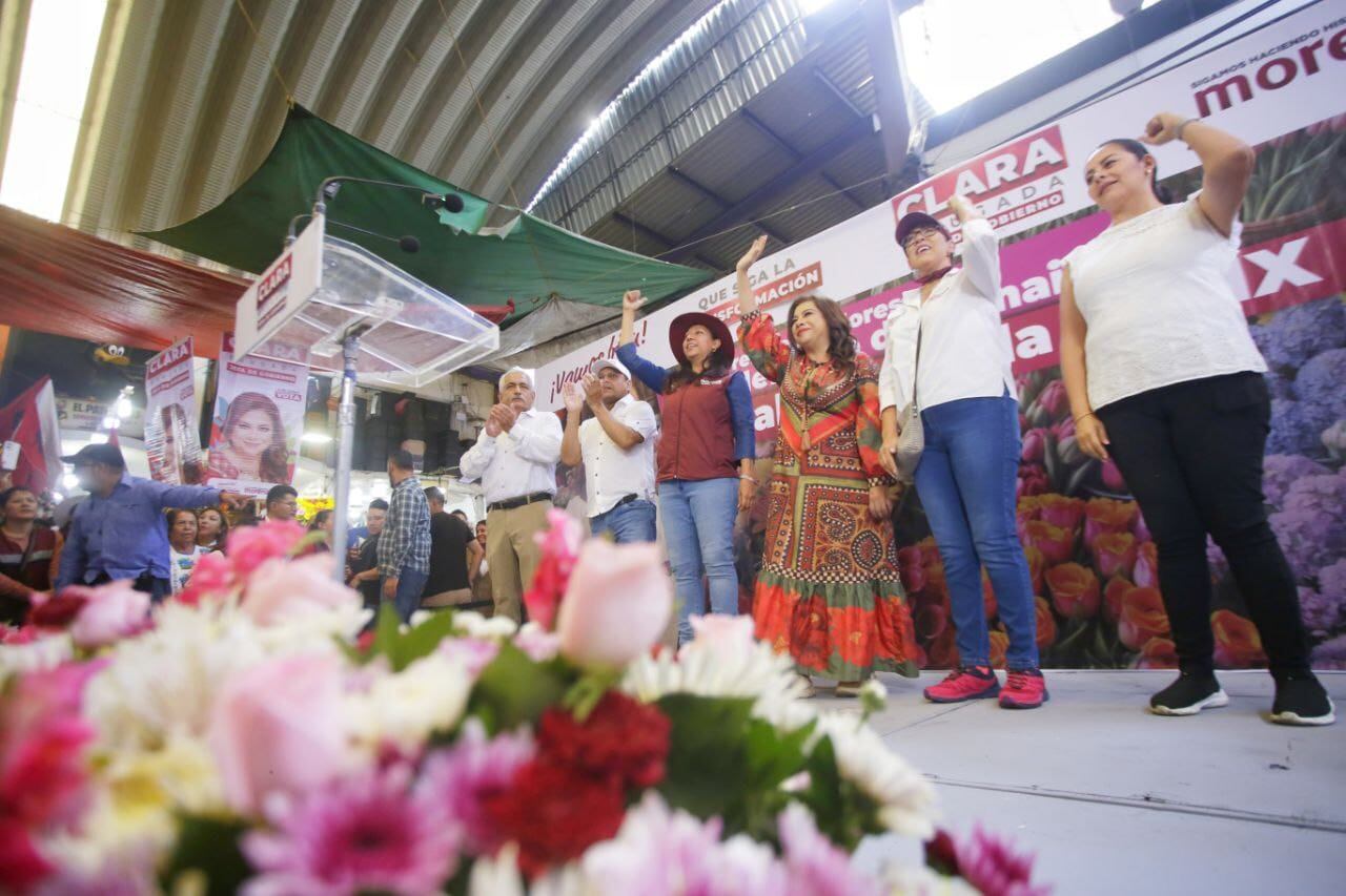 Clara Brugada apunta a paneles solares y más seguridad en mercados de CDMX