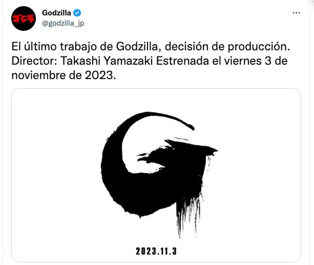 Godzilla regresará a los cines en 2023