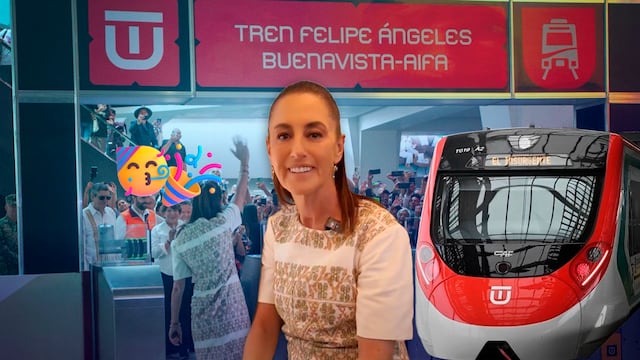 Sheinbaum celebra inauguración de Tren Suburbano al AIFA