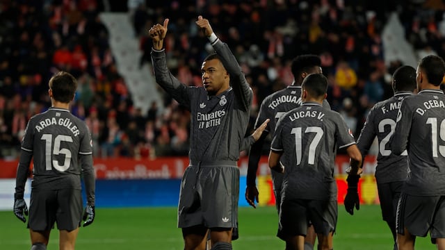 Kylian Mbappé marcó el 0-3 del Real Madrid sobre Girona.