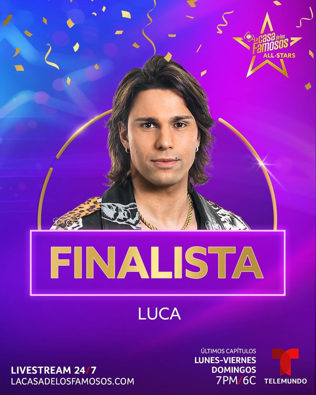 Luca Onestini, sexto finalista de La Casa de los Famosos All Stars