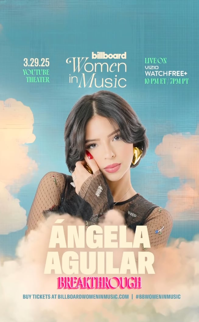 Ángela Aguilar en Billboard Women in Music 2025