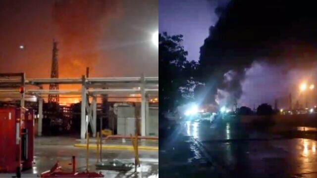 Incendio en refinería Madero de Pemex