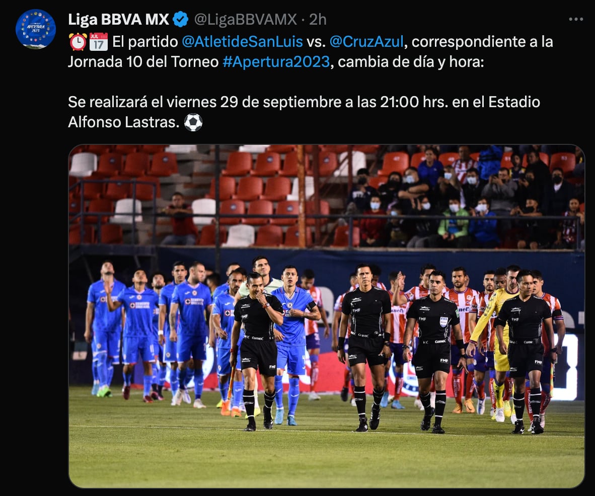 Atlético de San Luis vs Cruz AZul