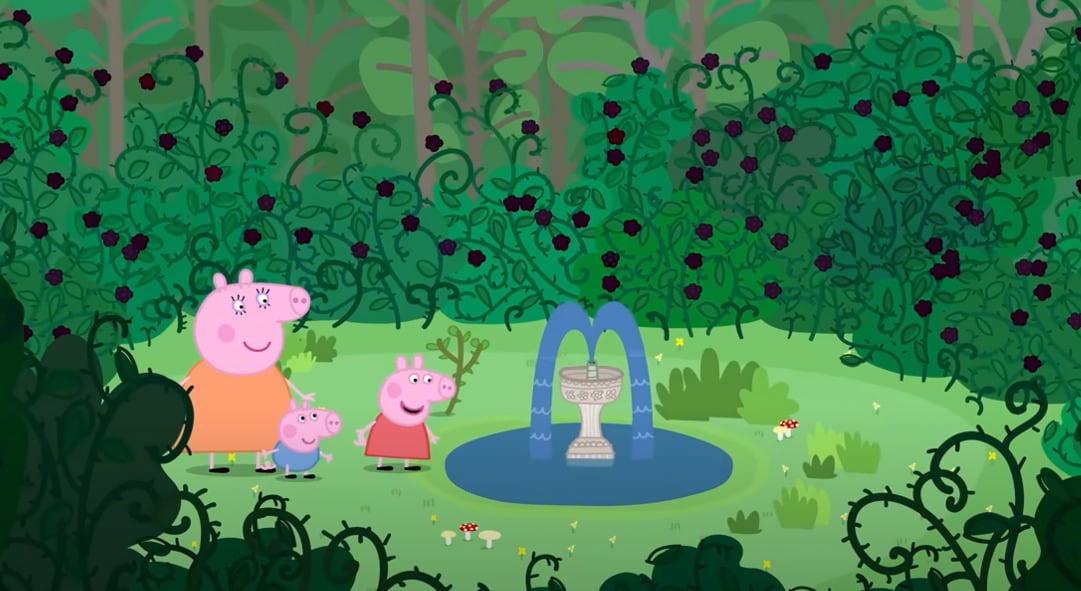 Peppa Pig encuentra una cabaña oculta en el bosque