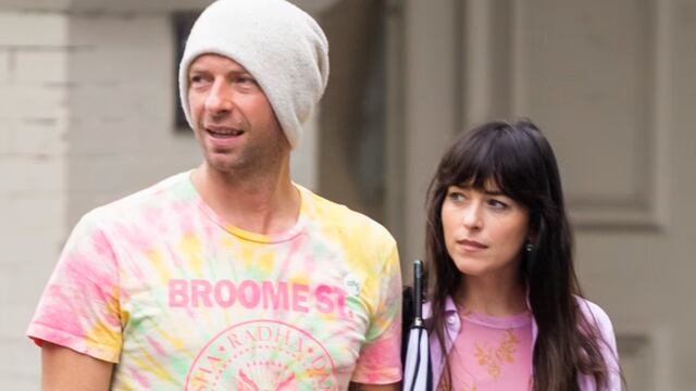 Dakota Johnson y Chris Martin