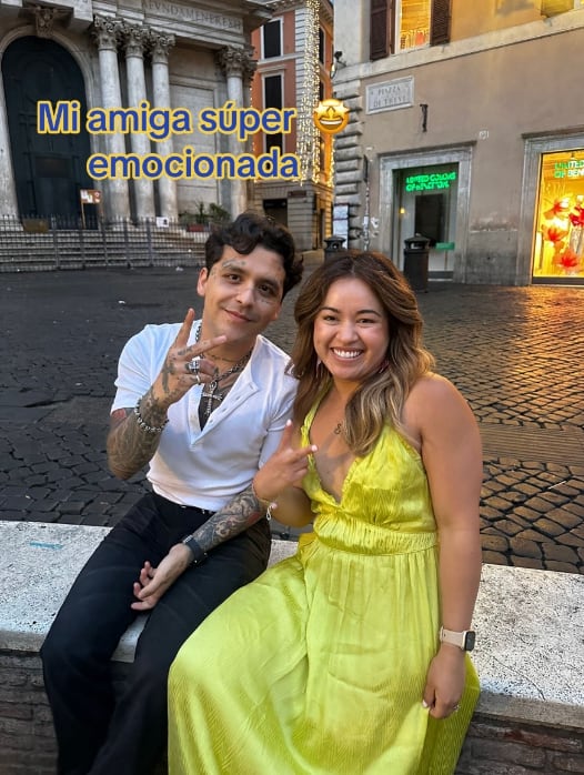 Fotos de Ángela Aguilar y Christian Nodal en Roma