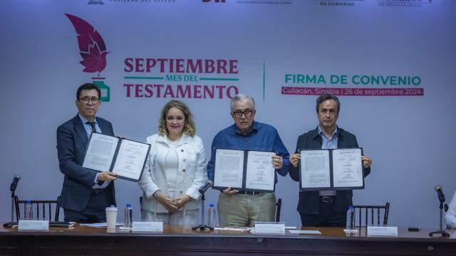 Rubén Rocha celebra convenio para septiembre, mes del testamento