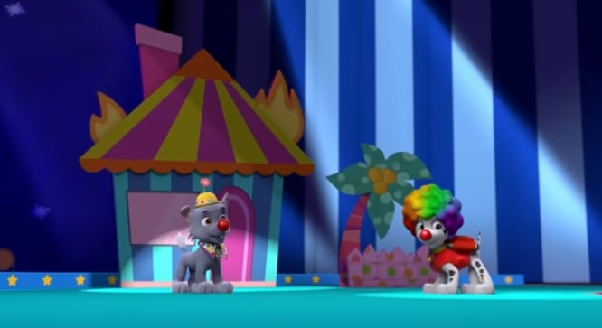 Paw Patrol juegan a ser payasos