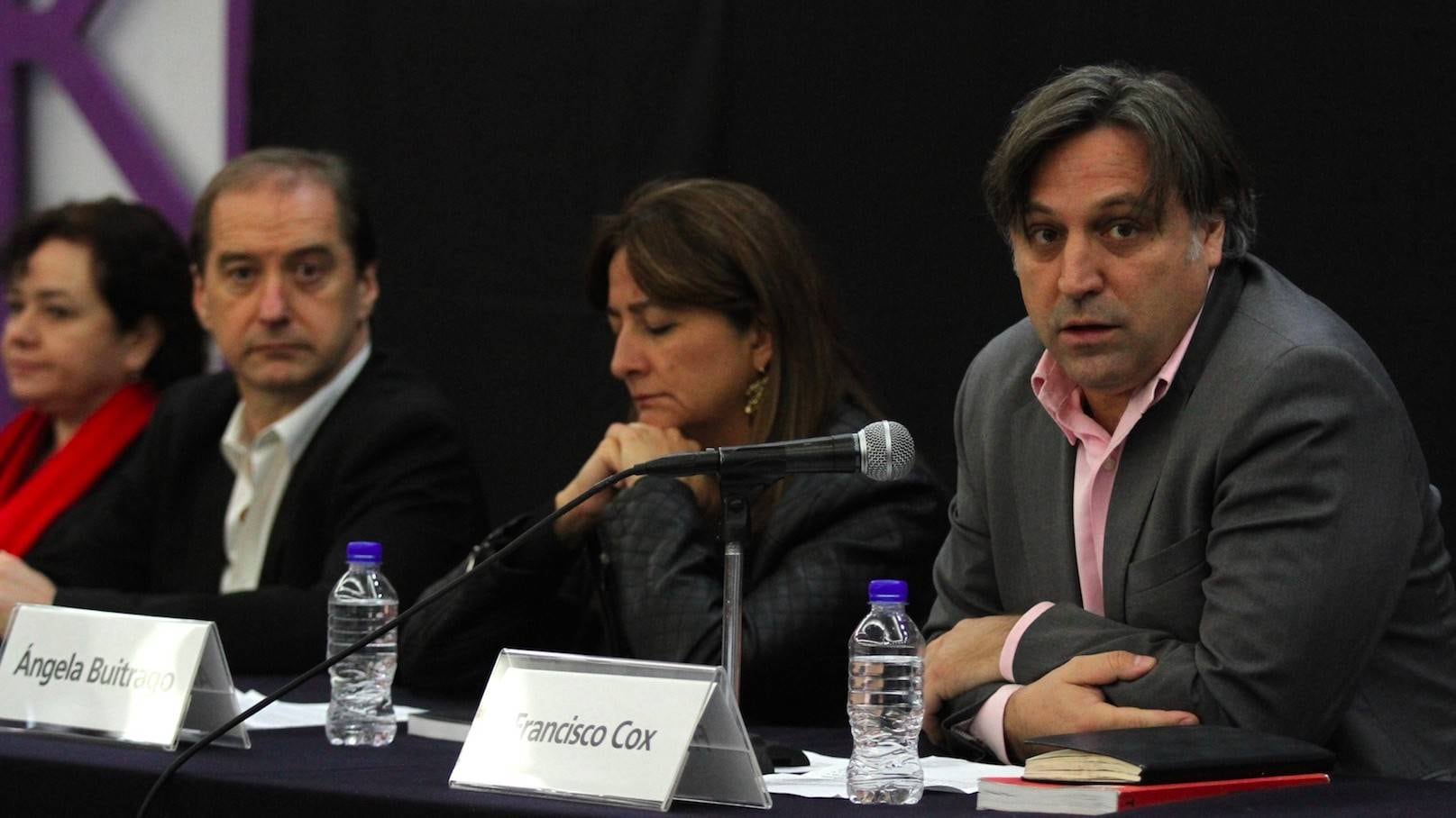 Alejandro Valencia, Claudia Paz, Carlos Beristain, Ángela Buitrago y Francisco Cox del GIEI