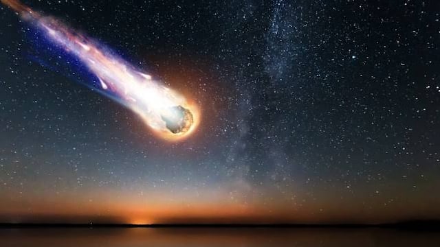 Meteorito entrando a la Tierra