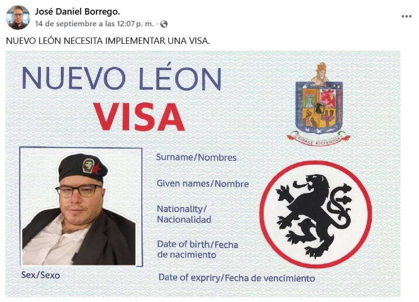 Influencer regio propone visa para vivir en Nuevo León