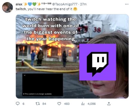 Memes por la caída de Twitch