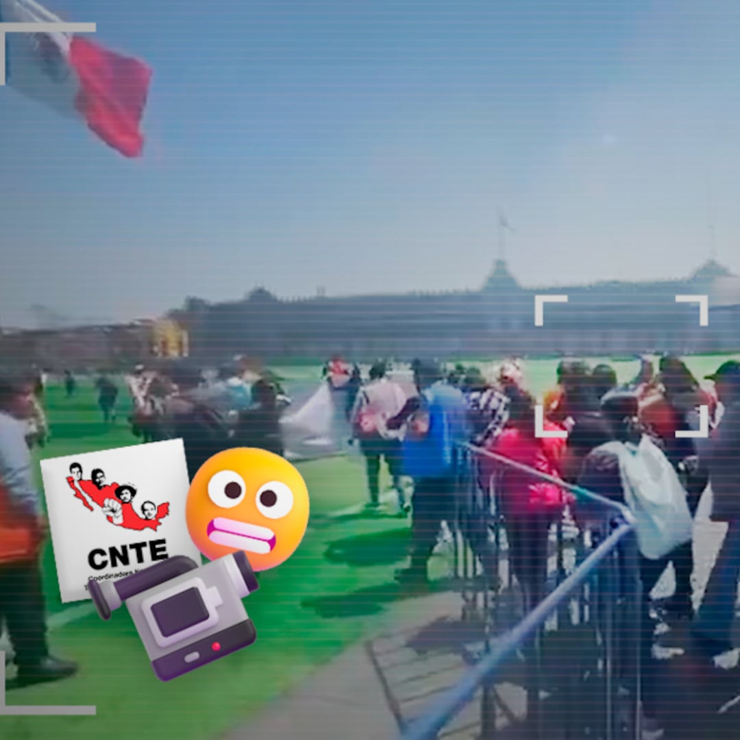 Protesta de la CNTE irrumpe en clase masiva de fútbol