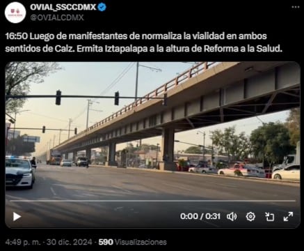 Bloqueo Ermita Iztapalapa hoy