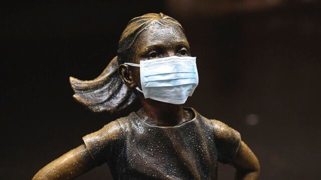 Estatua 'Niña sin miedo' en NY