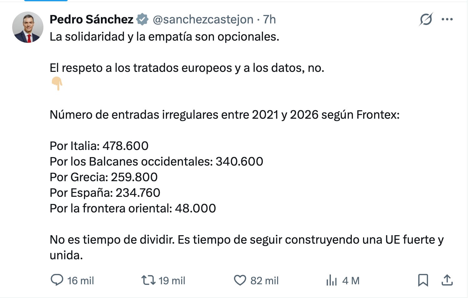 Trump compara la crisis migratoria de España con lo que podría pasar en Estados Unidos