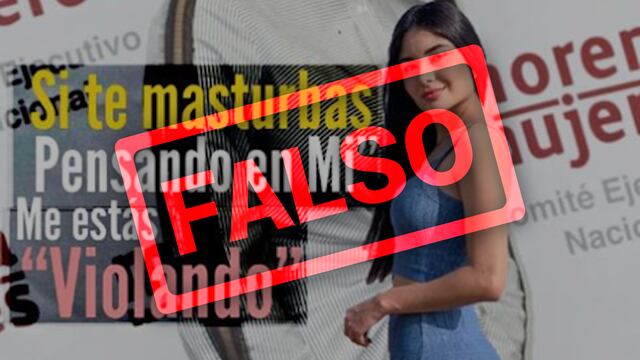 "Si te masturbas pensando en mí, me estás violando", dice el mensaje que circula en redes sociales.