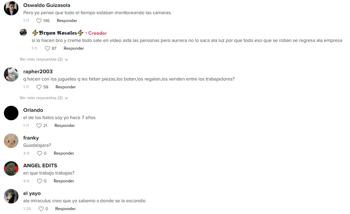 Reacciones a los juguetes robados en Bodega Aurrerá