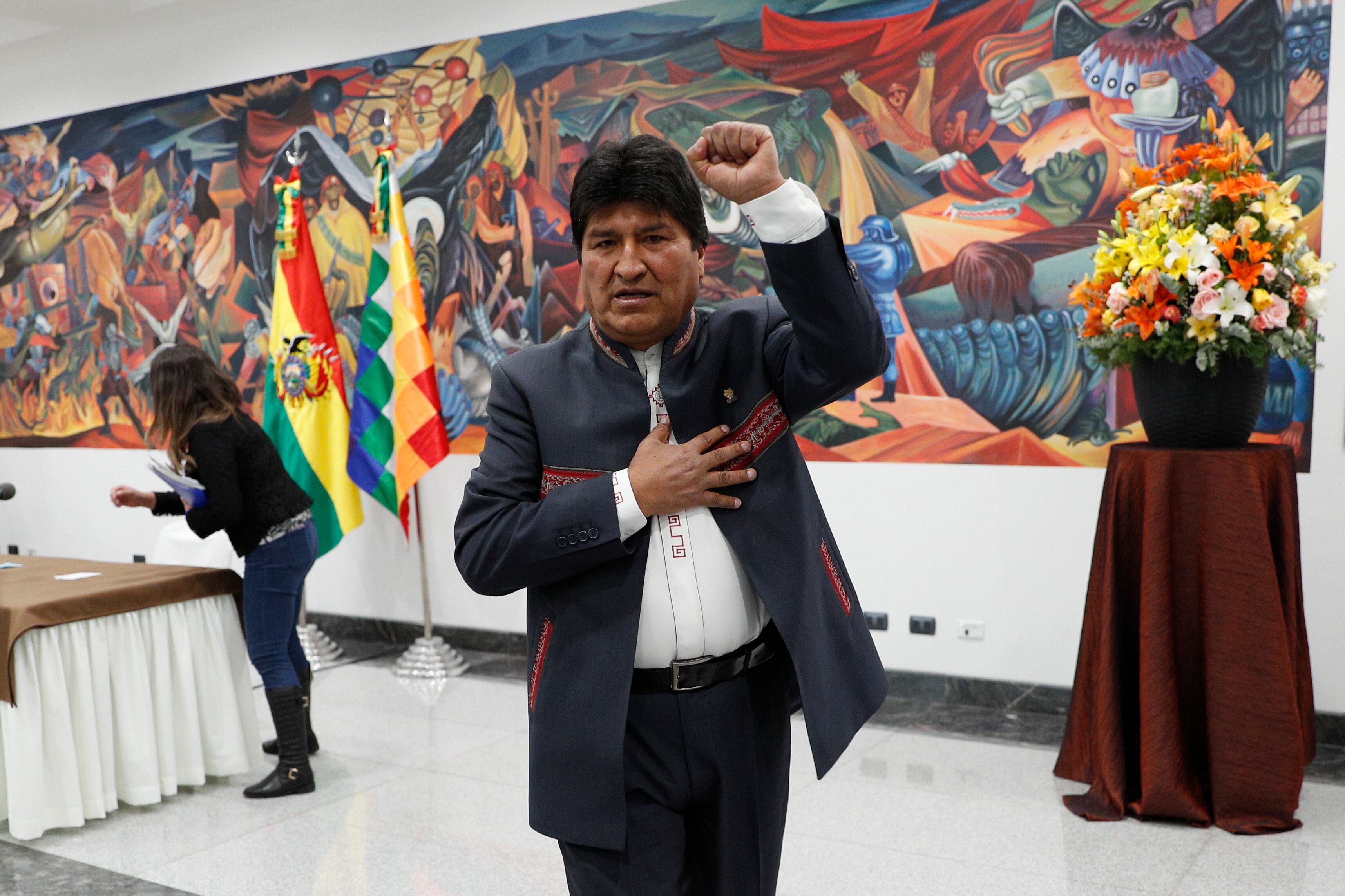 Evo Morales. Triunfo en medio de protestas.