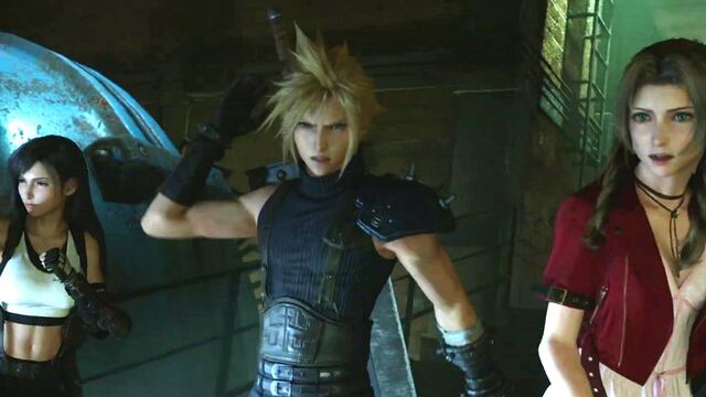 Cloud, Tifa y Aerith en Final Fantasy VII Remake