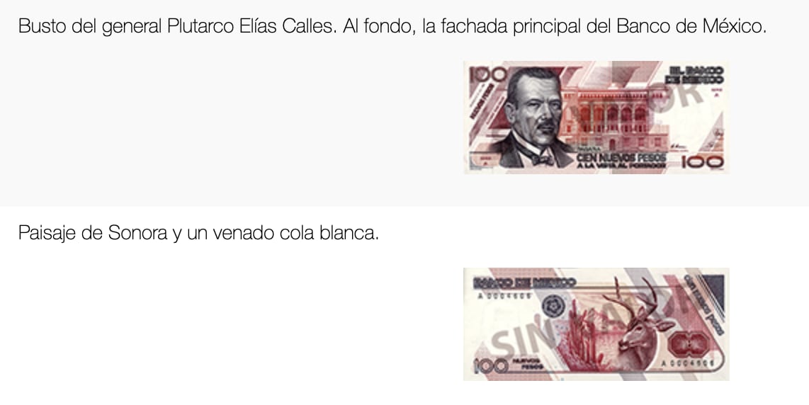 Billete de 100 nuevos pesos, familia B