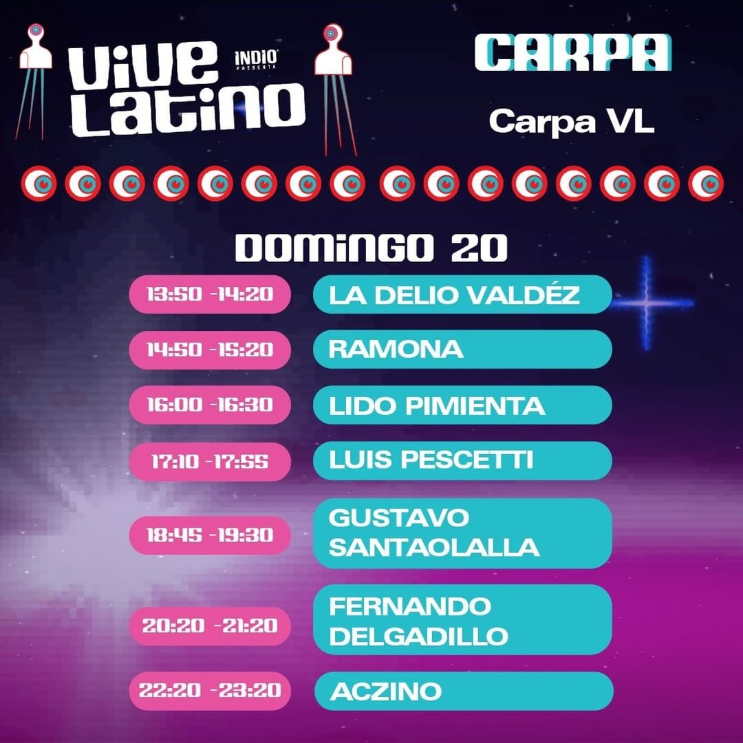 Horario Vive Latino 2022, domingo