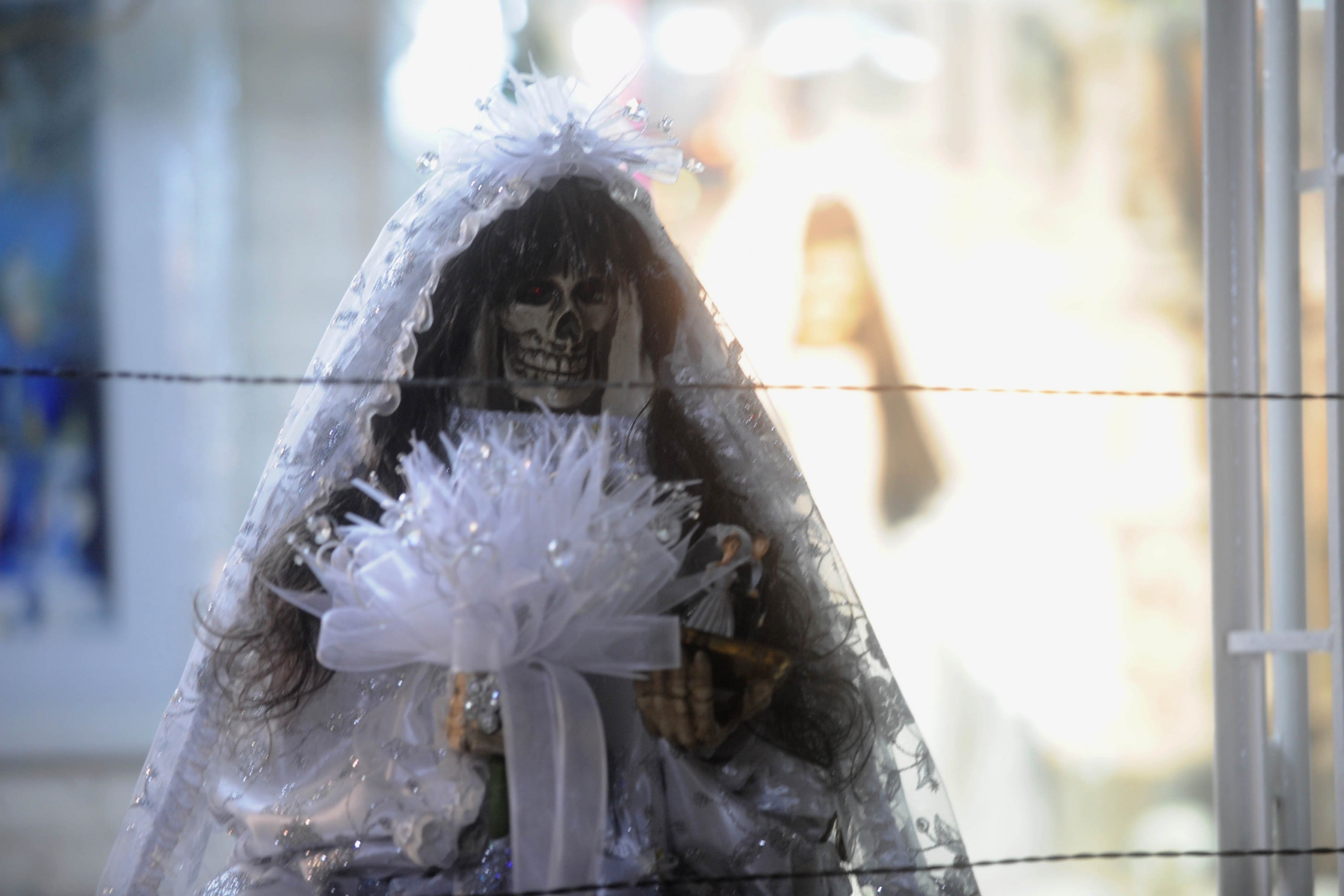 Colonia Morelos festeja a la Santa Muerte (Luis Carbayo/Cuartoscuro)