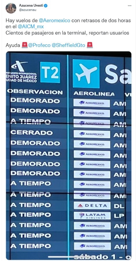 Tuit de Azucena Uresti