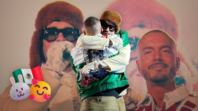 Bad Bunny y J Balvin se reconcilian en México y cantan La Canción