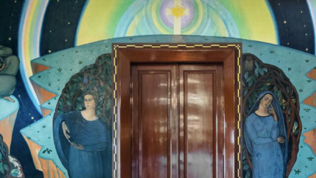 “Personajes de la historia: La poesía, Retrato de personajes o Rito cristiano, Gabriela Mistral, Berta Singerman”