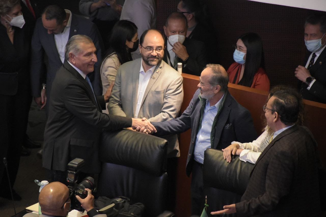 Adán Augusto López en la Cámara de Senadores
