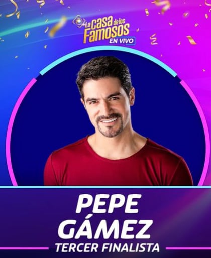 Pepe Gámez se queda con el tercer lugar en La Casa de los Famosos 3