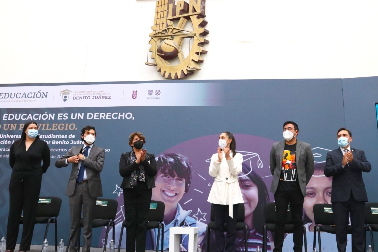 Delfina Gómez durante el evento