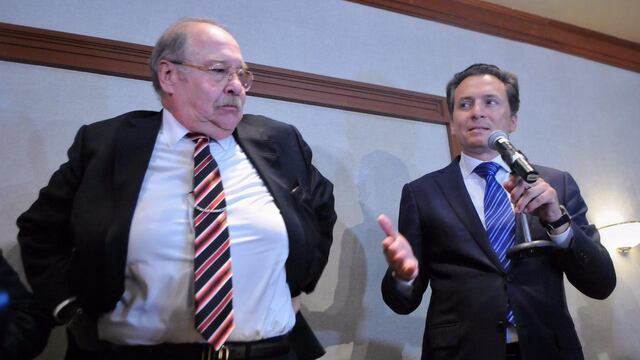 Emilio Lozoya (der) y Javier Coello. Impugnarán.