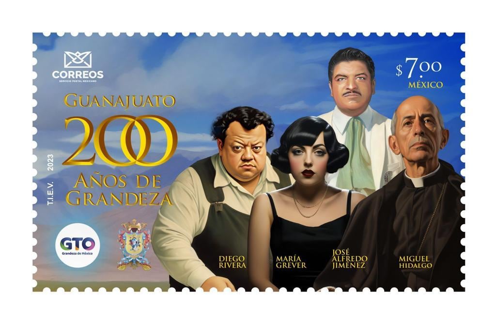 Estampilla ‘Guanajuato 200 años de grandeza’