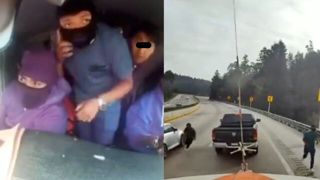 Asaltantes en la autopista México-Puebla