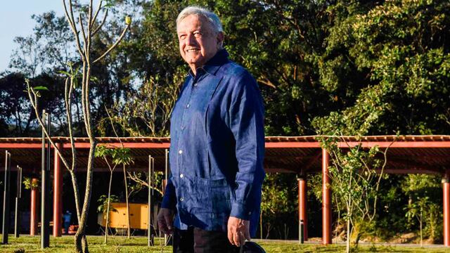 Andrés Manuel López Obrador, presidente Constitucional de los Estados Unidos Mexicanos en conferencia de prensa matutina desde Chiapas