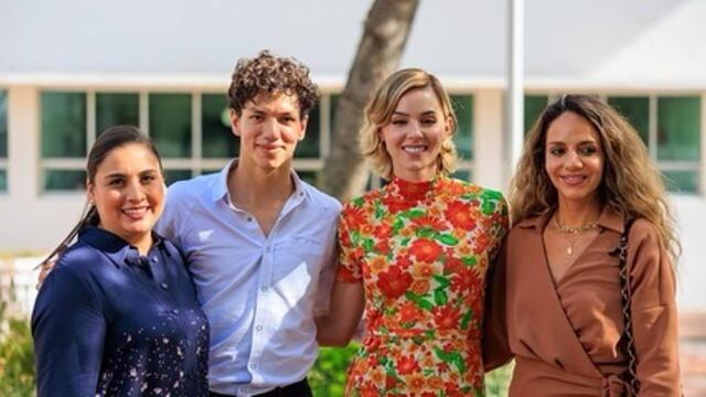 Por invitación de Mariana Rodríguez, el bailarín Isaac Hernández visitó a niños en Capullos