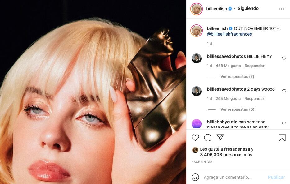 Billie Eilish fragancia