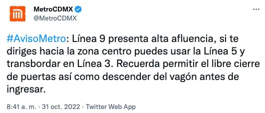 Retraso en el Metro