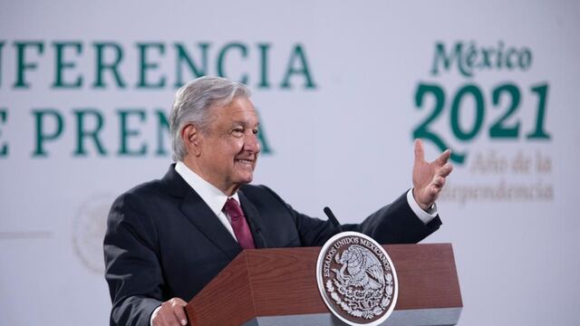 AMLO en su conferencia mañanera