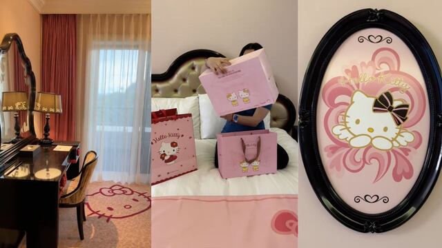 Habitación de Hello Kitty en el Lotte Hotel Jeju en Corea del Sur.
