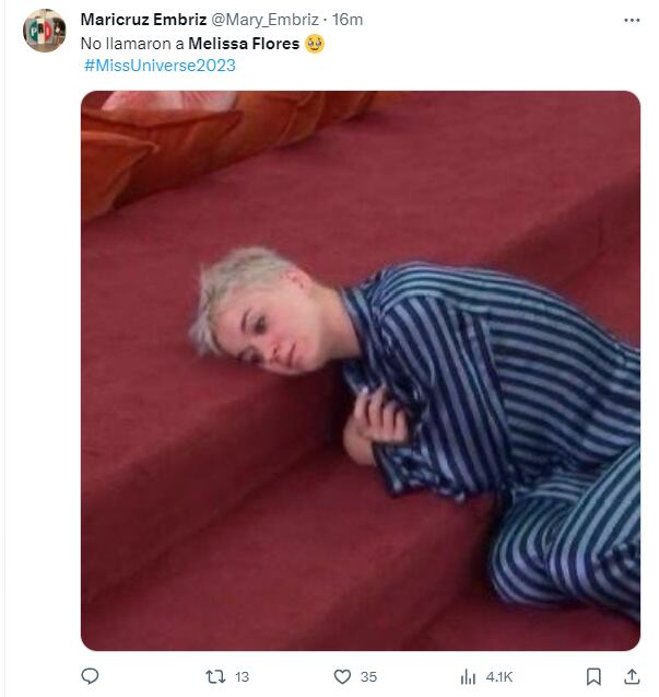 Memes por eliminación de Melissa Flores en Miss Universo 2023