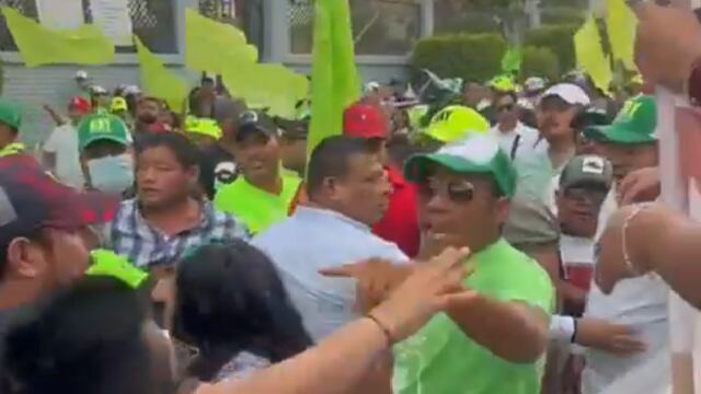 Enfrentamiento entre seguidores de Morena y el PVEM en Oaxaca