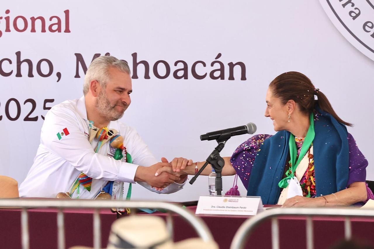 Alfredo Ramírez Bedolla y Claudia Sheinbaum