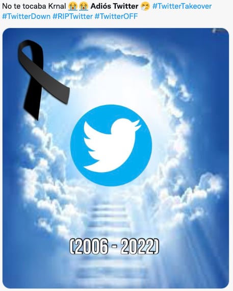 Memes sobre el supuesto cierre de Twitter por culpa de Elon Musk