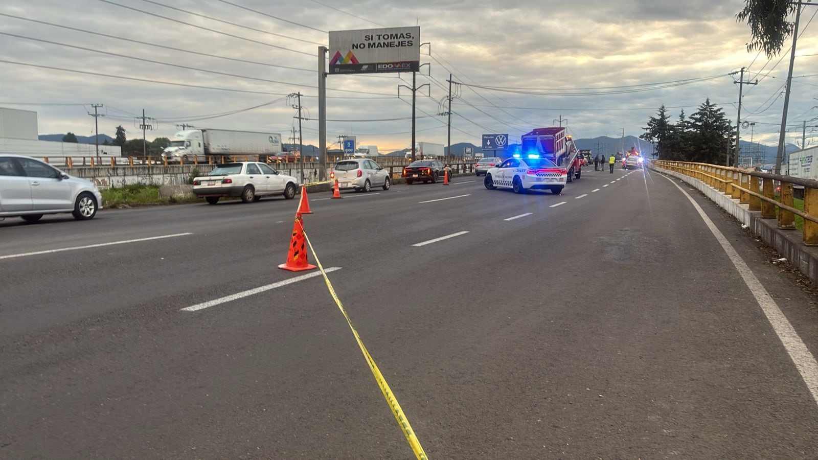 Accidente autopista México-Toluca hoy 2 de julio