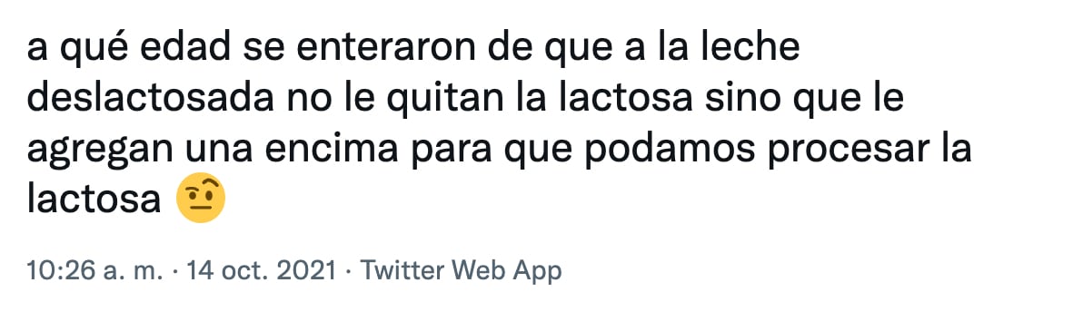 Leche deslactosada vs leche sin lactosa